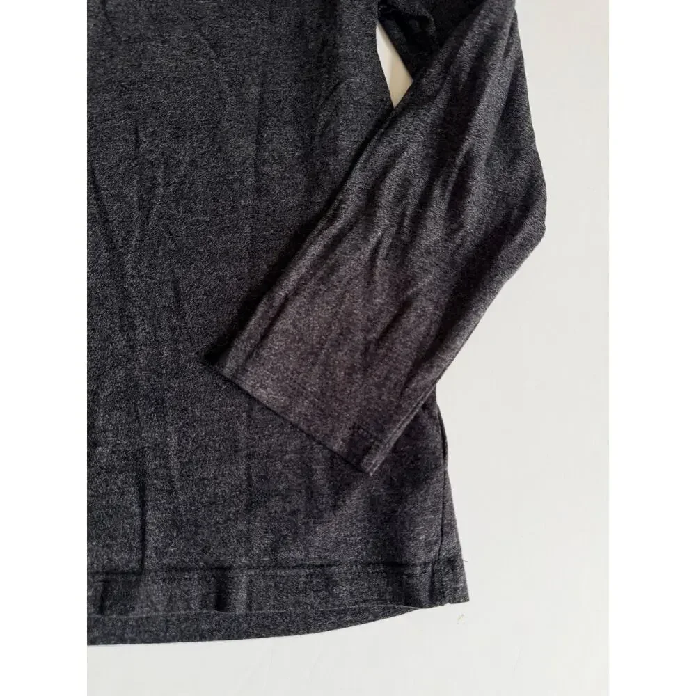 Old Navy Boys' Long Sleeve Grey Henley Shirt - Size Large 10/12